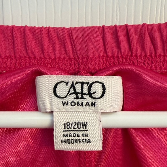 Cato Bright Fuchsia Pleated Circle Skirt - Picture 2 of 2